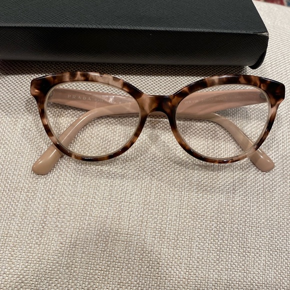 PRADA eye glasses 🤓 & case Italy VPR 1 1 R 50 17 R O J 101 140 tortoise & tan - Picture 16 of 16